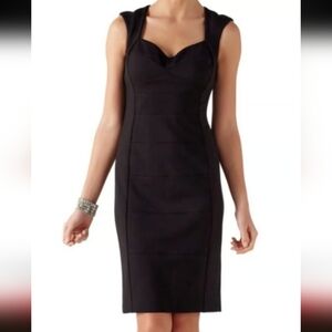 White House Black Market Black Midi Dress
